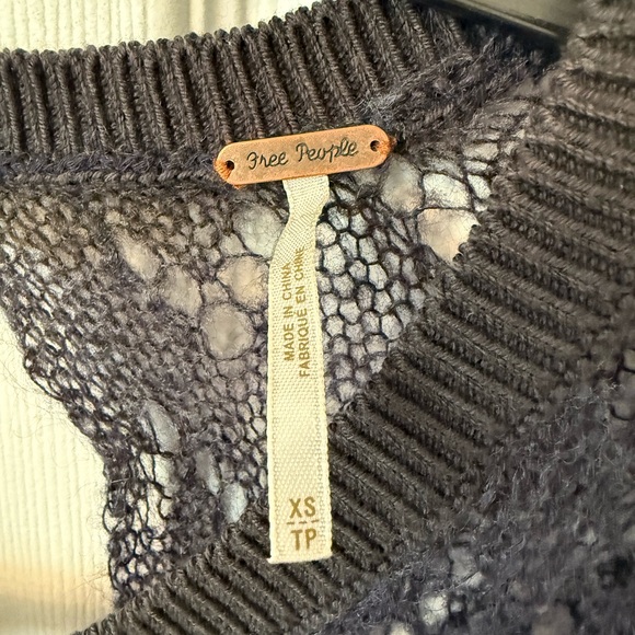 Free People Lace Knit Sweater with Cutouts - Picture 3 of 7